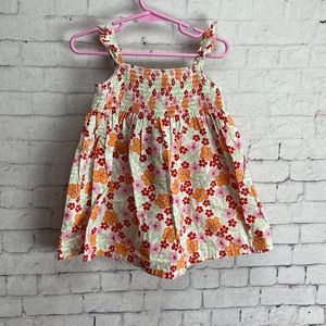 Vintage Gymboree smocked dress size 12-18 months floral print